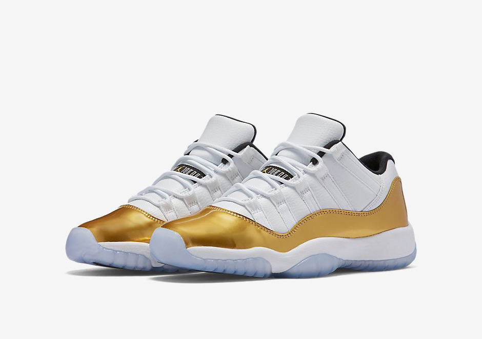 gold and white 11 lows