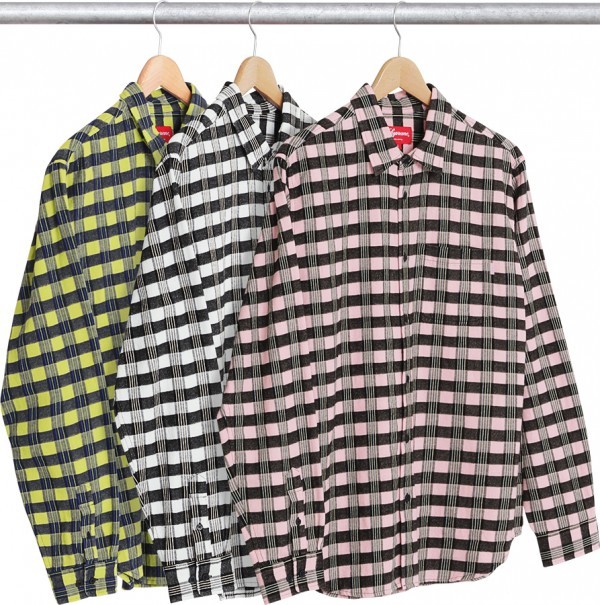 Supreme Checker Plaid Flannel Shirt-01