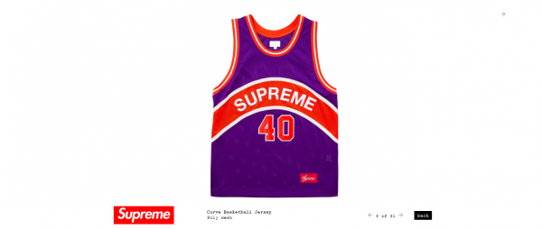 Supreme Curve Basketball Jersey