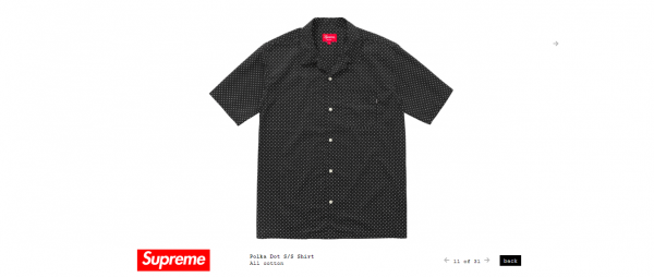 Supreme Polka Dot S S Shirt