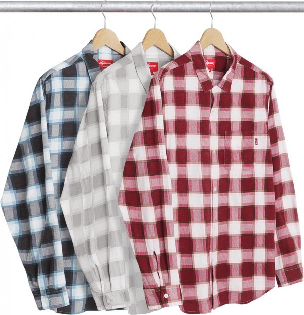 Supreme Printed Plaid Flannel Shirt-02