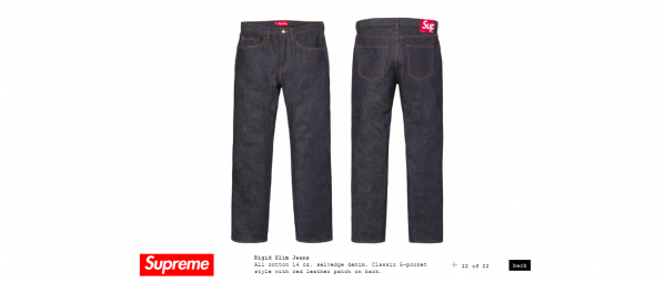 Supreme Rigid Slim Jeans