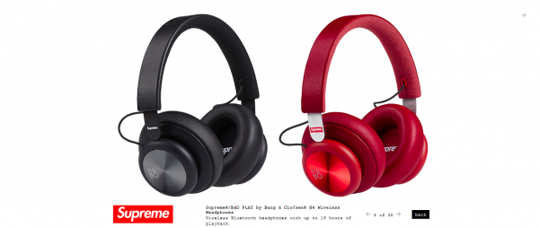 Supreme Supreme® B O PLAY by Bang Olufsen® H4 Wireless Headphones