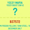 【12月発売】Yeezy Boost 350 V2 “Semi Frozen Yellow / Raw Steel / Red”【B37572】