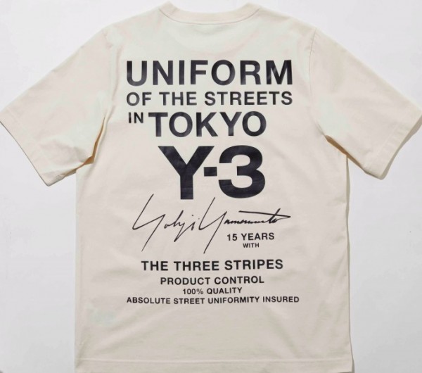 東京限定ﾓﾃﾞﾙ】Y-3 15th Anniversary 限定Tｼｬﾂ 【ﾖｳｼﾞﾔﾏﾓﾄ ｱﾃﾞｨﾀﾞｽ 