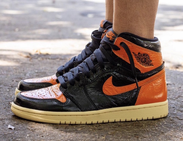 jordan 1 retro high shattered backboard 3.0 on feet