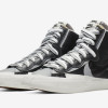 【10月8日】Sacai x Nike Blazer Mid “Black/Wolf Grey”  BV0072-002
