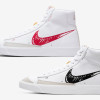 【4月14日発売】Nike Blazer Mid 77 Sketch CW7580-100, CW7580-101