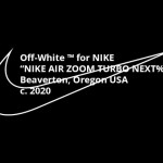 【2020年の夏発売】Off-White x Nike Air Zoom Turbo Next% Flyknit【オフホワイト x ナイキ】
