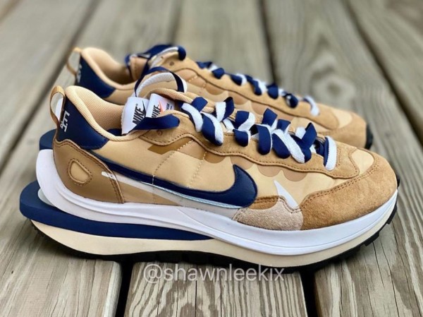 navy blue sacai waffle